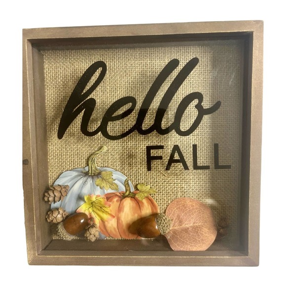 Fall and Autumn Wood Decoration for Home " Hello Fall" - Picture 2 of 11
